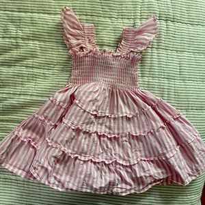 HHH Tiny Ellie Nap Dress Bubblegum Stripe